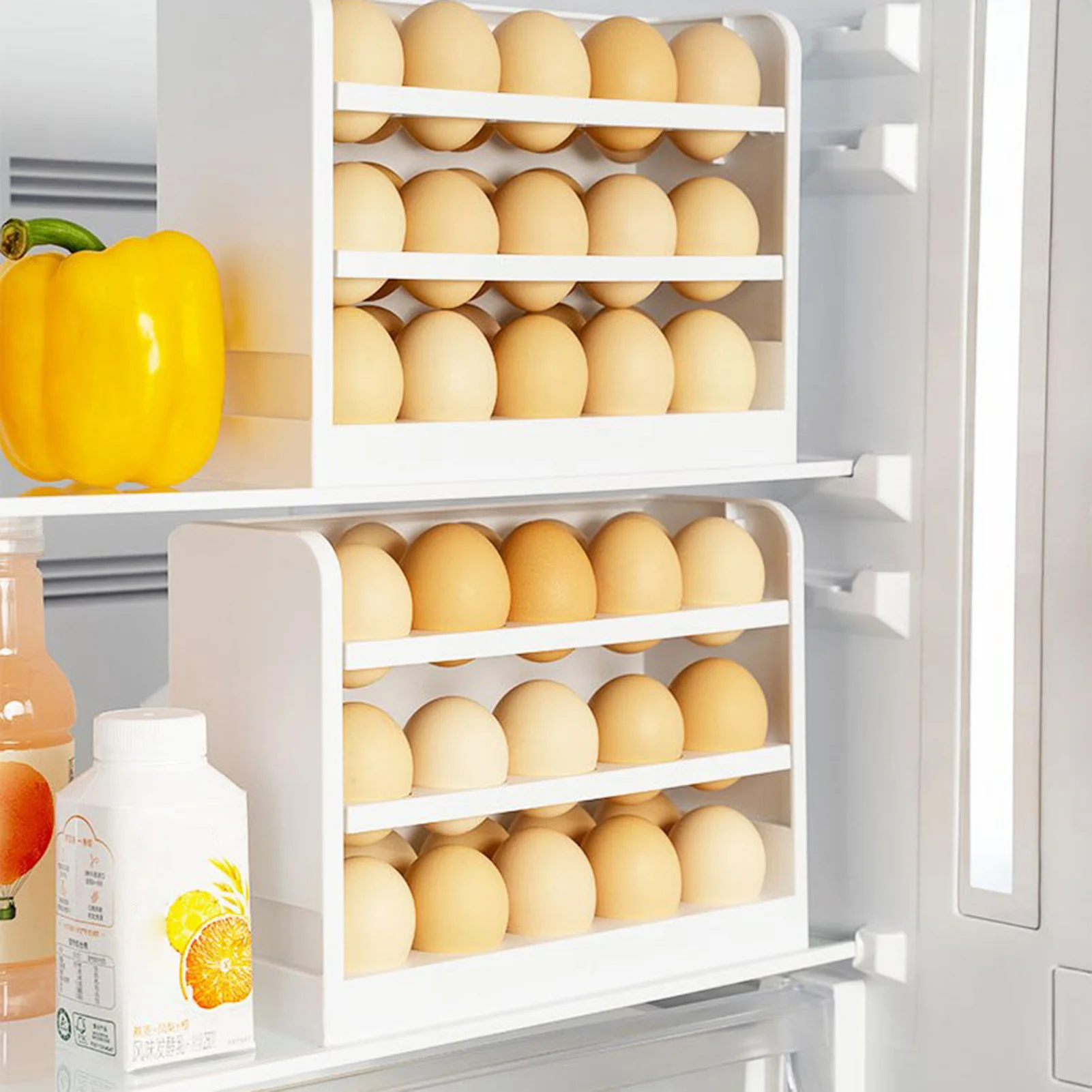 30 Grid Egg Holder 3-Layer Egg Storage Container Chicken Egg Tray Refrigerator Kitchen Table Egg Fresh Storage Box Egg Organizer
30 Grid Egg Holder 3-Layer Egg Storage Container Chicken Egg Tray Refrigerator Kitchen Table Egg Fresh Storage Box Egg Organizer