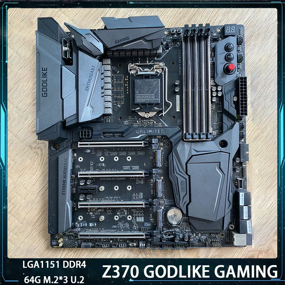 Z370 GODLIKE GAMING для Msi LGA1151 DDR4 64G SATA3 * 6 M.2*3 U.2 USB3.1 поддержка I9 E-ATX материнская плата для настольного компьютера оригинальное качество
Z370 GODLIKE GAMING для Msi LGA1151 DDR4 64G SATA3 * 6 M.2*3 U.2 USB3.1 поддержка I9 E-ATX материнская плата для настольного компьютера оригинальное качество
