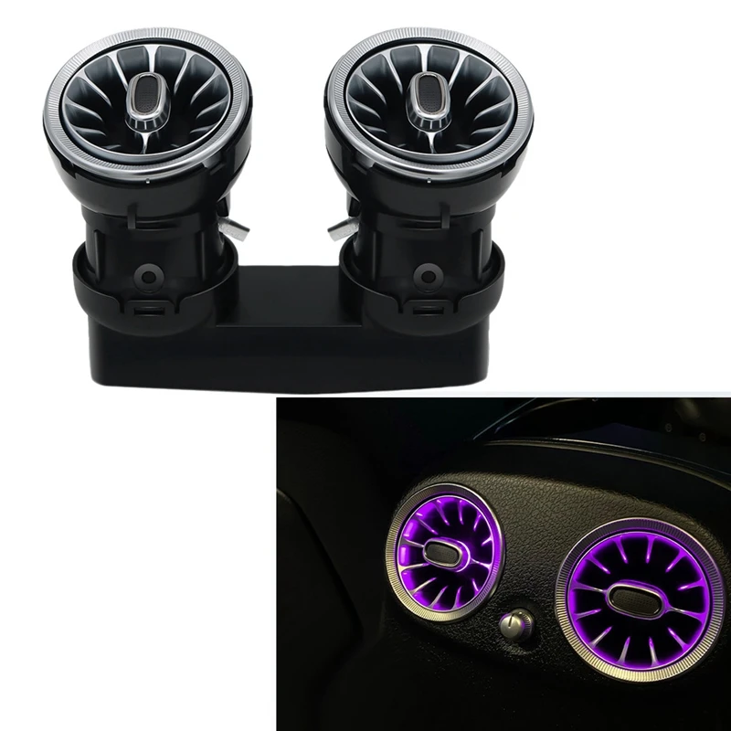 64 Color Car Turbine Air Outlet Ambient Light A/C Vent Outlet Atmosphere Lamp For Benz E Class W213 2016-2022
64 Color Car Turbine Air Outlet Ambient Light A/C Vent Outlet Atmosphere Lamp For Benz E Class W213 2016-2022