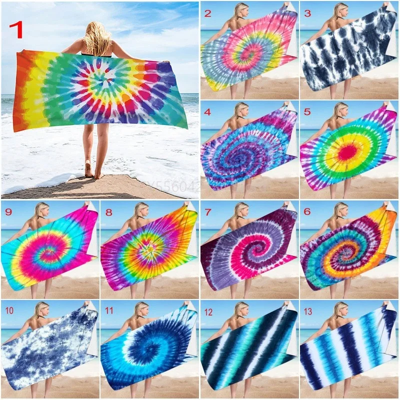 Tie Dye Beach Towel 30 x 60 inches Microfiber Rainbow Hippie Colors Printed (Multicolor, 30\ x 60\)
Tie Dye Beach Towel 30 x 60 inches Microfiber Rainbow Hippie Colors Printed (Multicolor, 30\ x 60\)