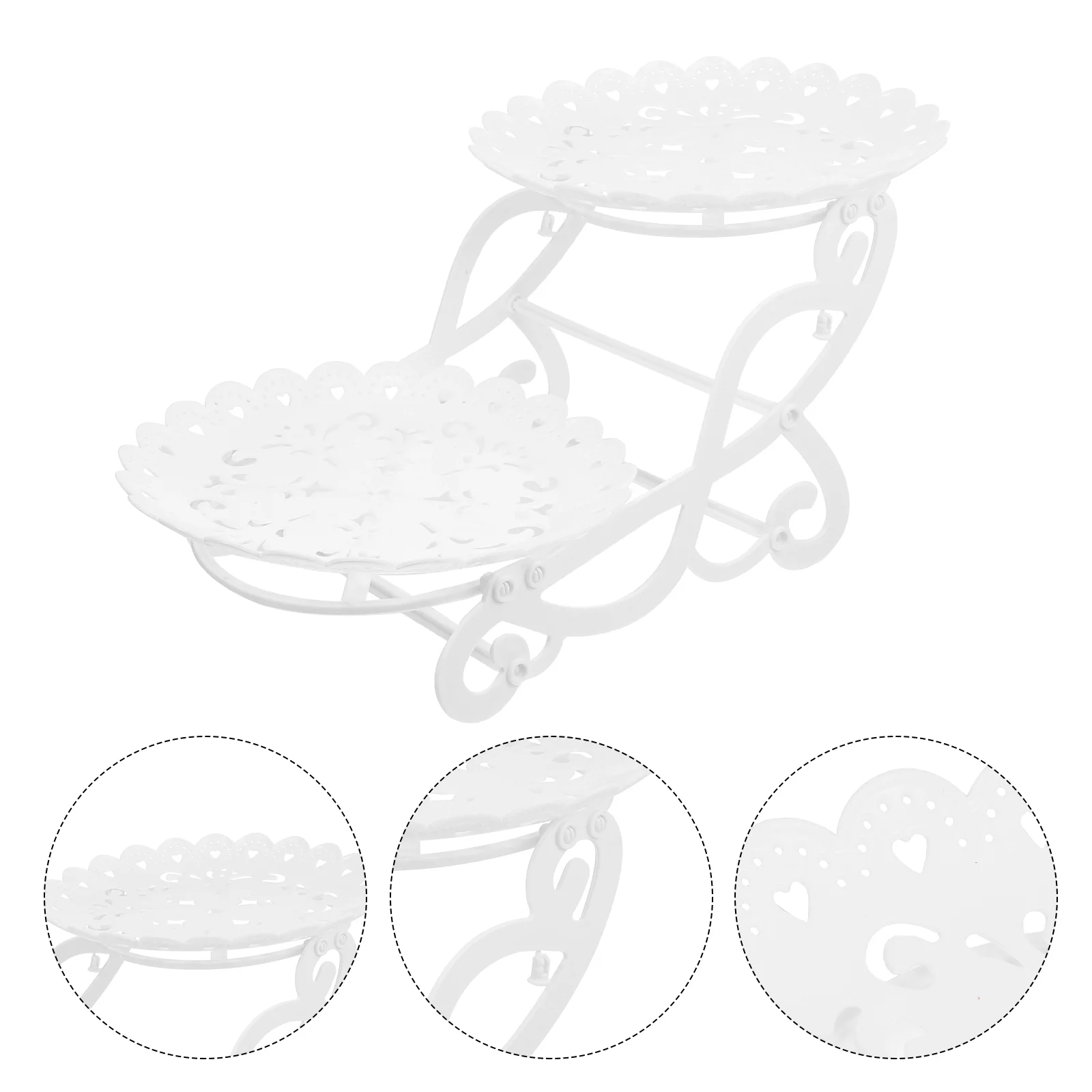 1 Pc Cake Stand 2 Tier Candy Cake Holder Cake Holder Plate Decorative Cake Holder Round Dessert Display
1 Pc Cake Stand 2 Tier Candy Cake Holder Cake Holder Plate Decorative Cake Holder Round Dessert Display