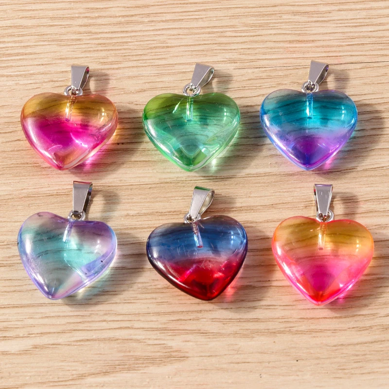 10pcs 20x30mm Cute Colorful Love Heart Charms Pendants for Jewelry Making Women Fashion Necklaces Bracelets Crafts Accessories
10pcs 20x30mm Cute Colorful Love Heart Charms Pendants for Jewelry Making Women Fashion Necklaces Bracelets Crafts Accessories