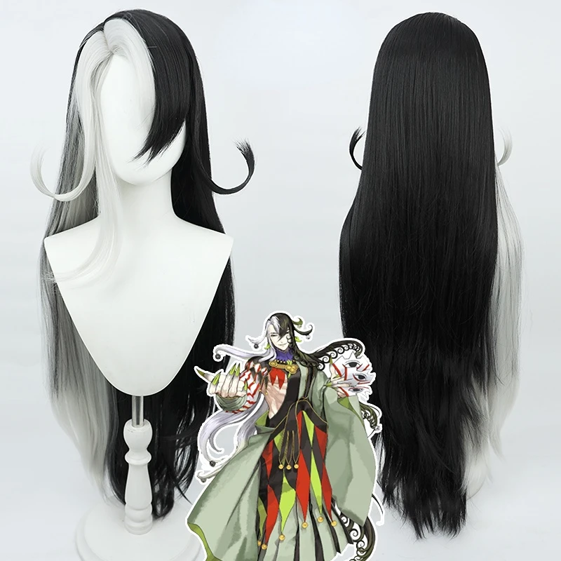 

Парик для косплея Ashiya Douman из игры Fate/Grand Order, Длинные прямые Термостойкие волосы, Искусственные парики для ролевых игр на Хэллоуин + бесплатная шапочка для парика
