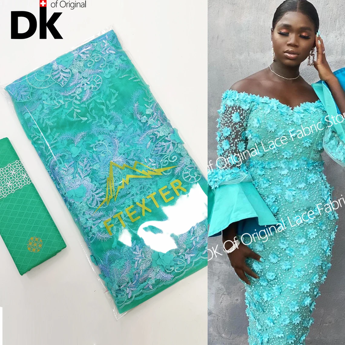 2.5+2.5 Yards Net Lace With Bzain Riche 2022 High Quality 3D Flower Embroidery Mint Green Color Mesh Tulle Lace Basin Material
2.5+2.5 Yards Net Lace With Bzain Riche 2022 High Quality 3D Flower Embroidery Mint Green Color Mesh Tulle Lace Basin Material