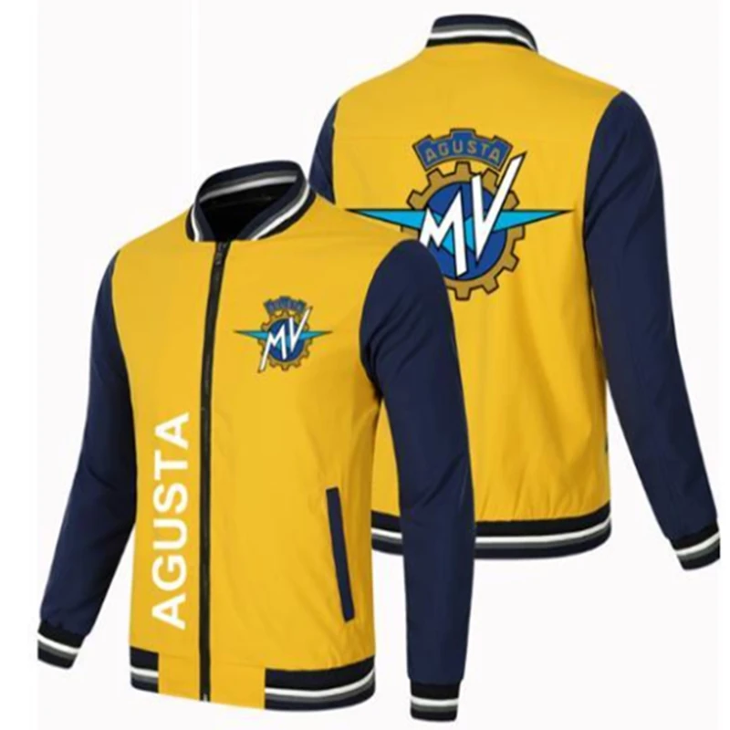 2023 New Spring Autumn Men's Casual Sports Loose MV Logo Zipper Baseball Jacket Man Thin Biker Coat W
2023 New Spring Autumn Men's Casual Sports Loose MV Logo Zipper Baseball Jacket Man Thin Biker Coat W