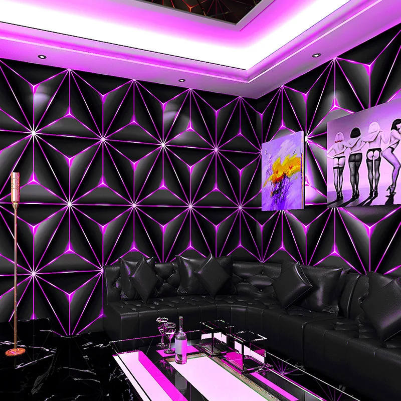 KTV Wallpaper Karaoke Flash Wall Cloth 3D Reflective Special Bar Personalized Creative Corridor Background Wallpaper Parede 3d
KTV Wallpaper Karaoke Flash Wall Cloth 3D Reflective Special Bar Personalized Creative Corridor Background Wallpaper Parede 3d