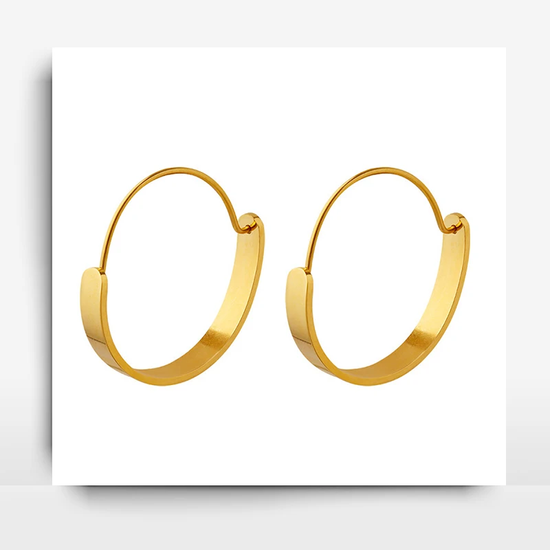 New Fashion French Trendy Simple High-End Unique Metal Round Hoop Earring For Women's Titanium Steel Earwear Office Jewelry Gift
New Fashion French Trendy Simple High-End Unique Metal Round Hoop Earring For Women's Titanium Steel Earwear Office Jewelry Gift