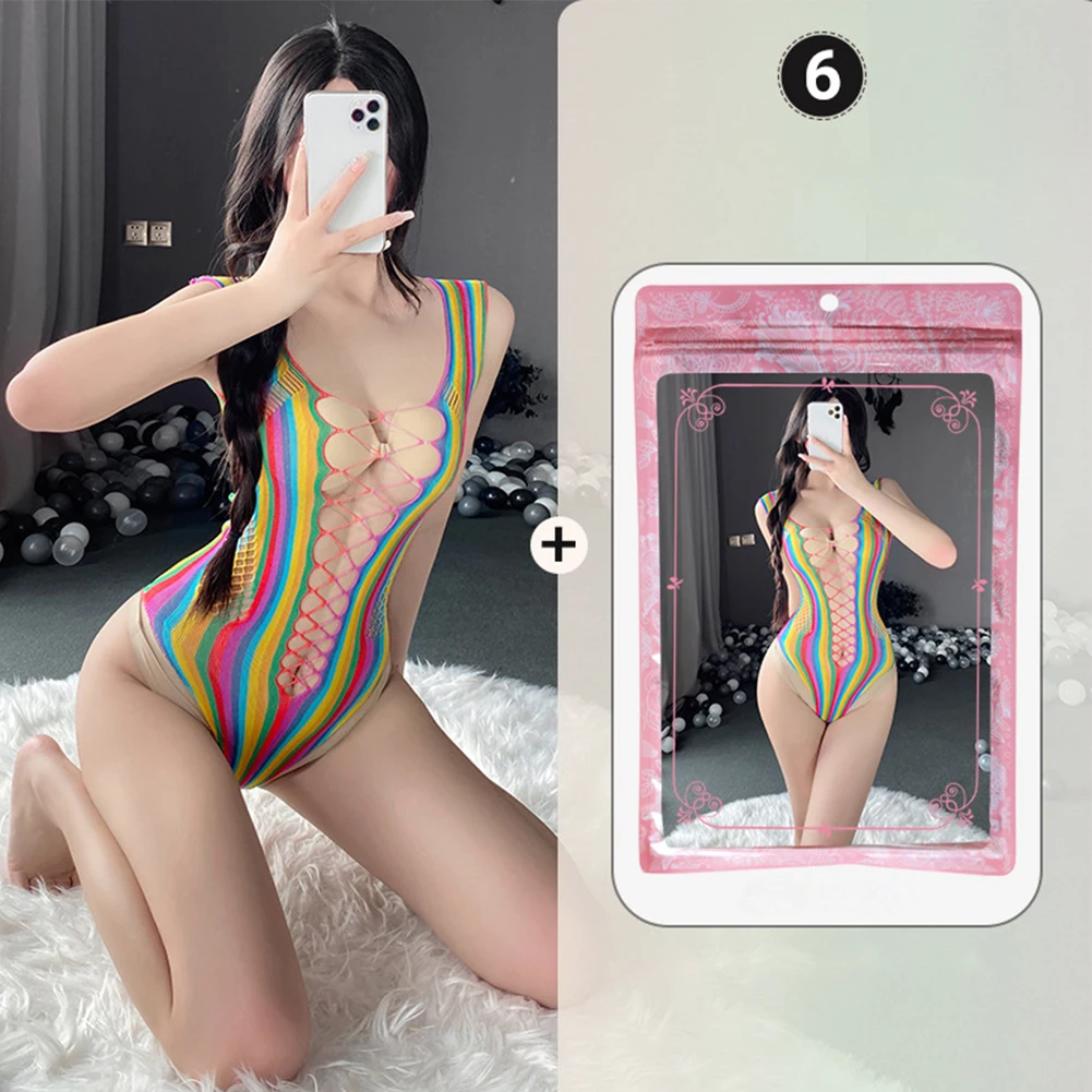 Women's Body Bodysuit Sexy Fishnet Sleepwear Sheer Lingerie Thigh Highs Women Sensual Lingerie Female Exotic Costumes
Women's Body Bodysuit Sexy Fishnet Sleepwear Sheer Lingerie Thigh Highs Women Sensual Lingerie Female Exotic Costumes