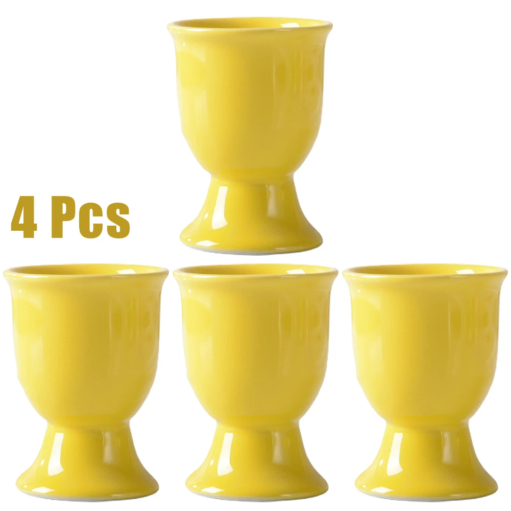4pcs Egg Cups Holder Creative Ceramic Egg Cup Egg Opener Separator Breakfast Boiled Eggs Container Kitchen Tool Accessories
4pcs Egg Cups Holder Creative Ceramic Egg Cup Egg Opener Separator Breakfast Boiled Eggs Container Kitchen Tool Accessories