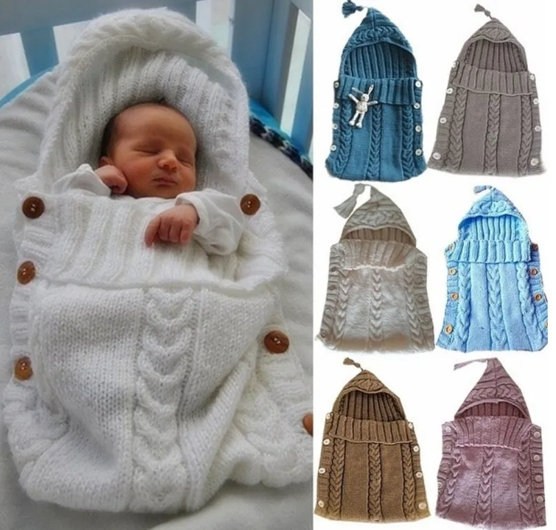 Newborn Winter Knitted Hooded Sweater Handmade Button Blanket Baby Wool Warm Sleeping Bags
Newborn Winter Knitted Hooded Sweater Handmade Button Blanket Baby Wool Warm Sleeping Bags
