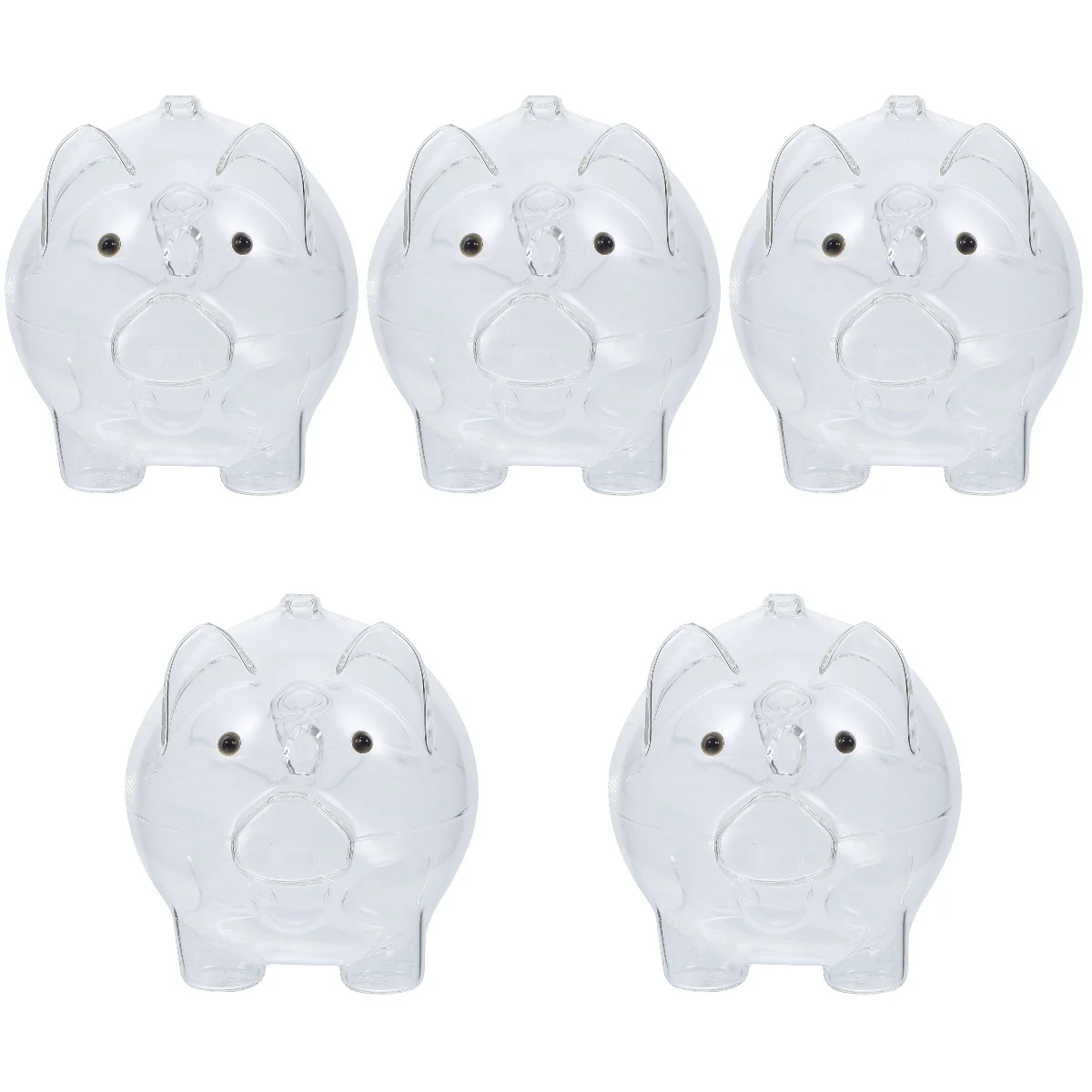 5pcs -shape Money Box Transparent Coin Storage Box for Kids Glass Piggy Bank Adornment
5pcs -shape Money Box Transparent Coin Storage Box for Kids Glass Piggy Bank Adornment