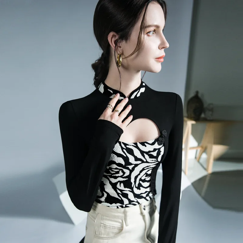 HIgh Quality 2023 Women T-shirt Hollow Out Design Style Female Autumn Sexy Crop Top Clothes Casual Fashion Blouses Grace Meeting
HIgh Quality 2023 Women T-shirt Hollow Out Design Style Female Autumn Sexy Crop Top Clothes Casual Fashion Blouses Grace Meeting