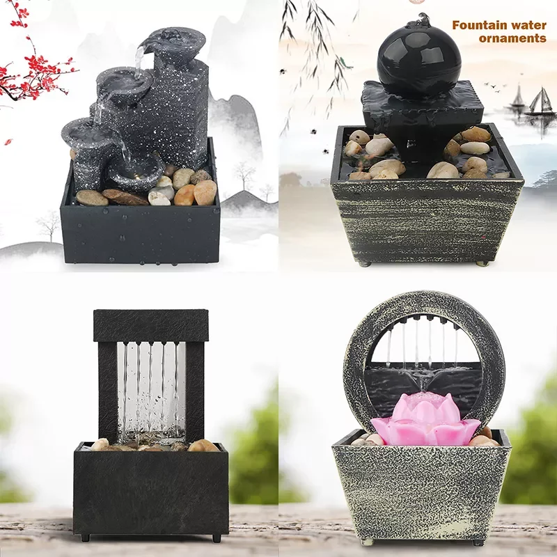NEW Fountain Desktop Ornaments Flowing Water Waterfall Collect Prosperity Fei Shui Landscaping Home Bedroom Office Decoration
NEW Fountain Desktop Ornaments Flowing Water Waterfall Collect Prosperity Fei Shui Landscaping Home Bedroom Office Decoration