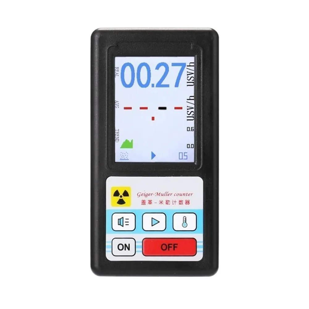 Nuclear Radiation Detector Color Display Screen Geiger Counter Personal Dosimeter Marble Detectors Beta Gamma X-ray Tester
Nuclear Radiation Detector Color Display Screen Geiger Counter Personal Dosimeter Marble Detectors Beta Gamma X-ray Tester