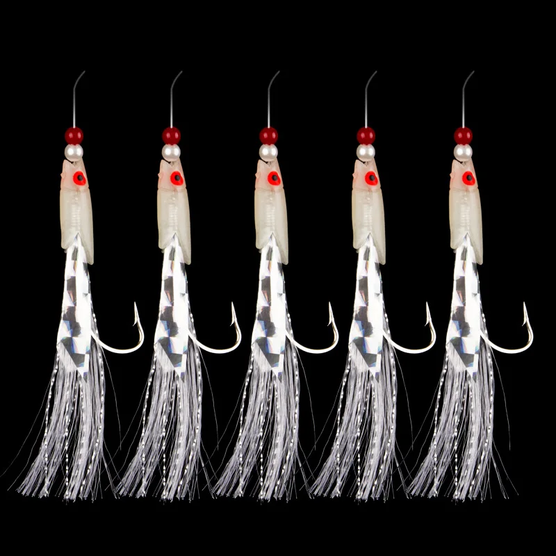 5pcs Mackerel Barbed Hook Bass Cod Lures Sea Fishing Rigs Tackle Boat Fishing Hook with Thread Feather Roped Sea Fishinhook
5pcs Mackerel Barbed Hook Bass Cod Lures Sea Fishing Rigs Tackle Boat Fishing Hook with Thread Feather Roped Sea Fishinhook