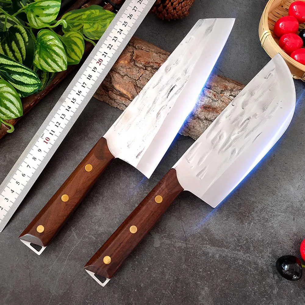 7in 8in Hand-forged Cleaver Knife Stainless Steel Chopping Knife Meat Vegetables Slicing Cooking Knife Kitchen Chef Knife
7in 8in Hand-forged Cleaver Knife Stainless Steel Chopping Knife Meat Vegetables Slicing Cooking Knife Kitchen Chef Knife