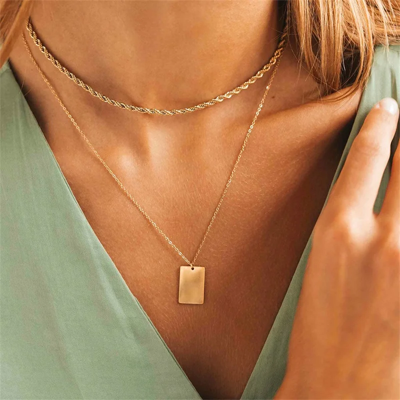 Orazio Stainless Steel Necklaces For Women Men Multilayer 14K Gold Collarbone Chain Choker O-Chain Jewelry Festival Party Gift
Orazio Stainless Steel Necklaces For Women Men Multilayer 14K Gold Collarbone Chain Choker O-Chain Jewelry Festival Party Gift