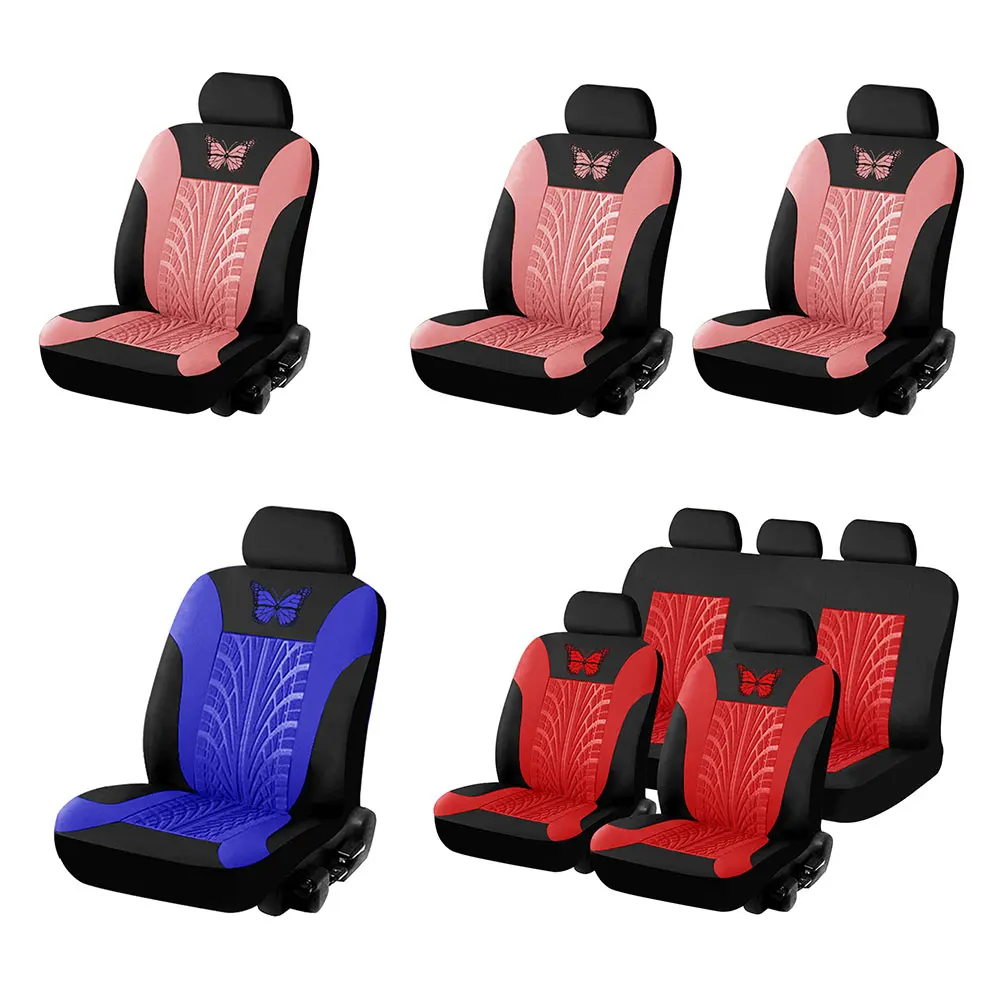 Embroidery Car Seat Covers Set Universal Fit Most Car Covers with Butterfly Pattern Detail Styling Seat Protect
Embroidery Car Seat Covers Set Universal Fit Most Car Covers with Butterfly Pattern Detail Styling Seat Protect