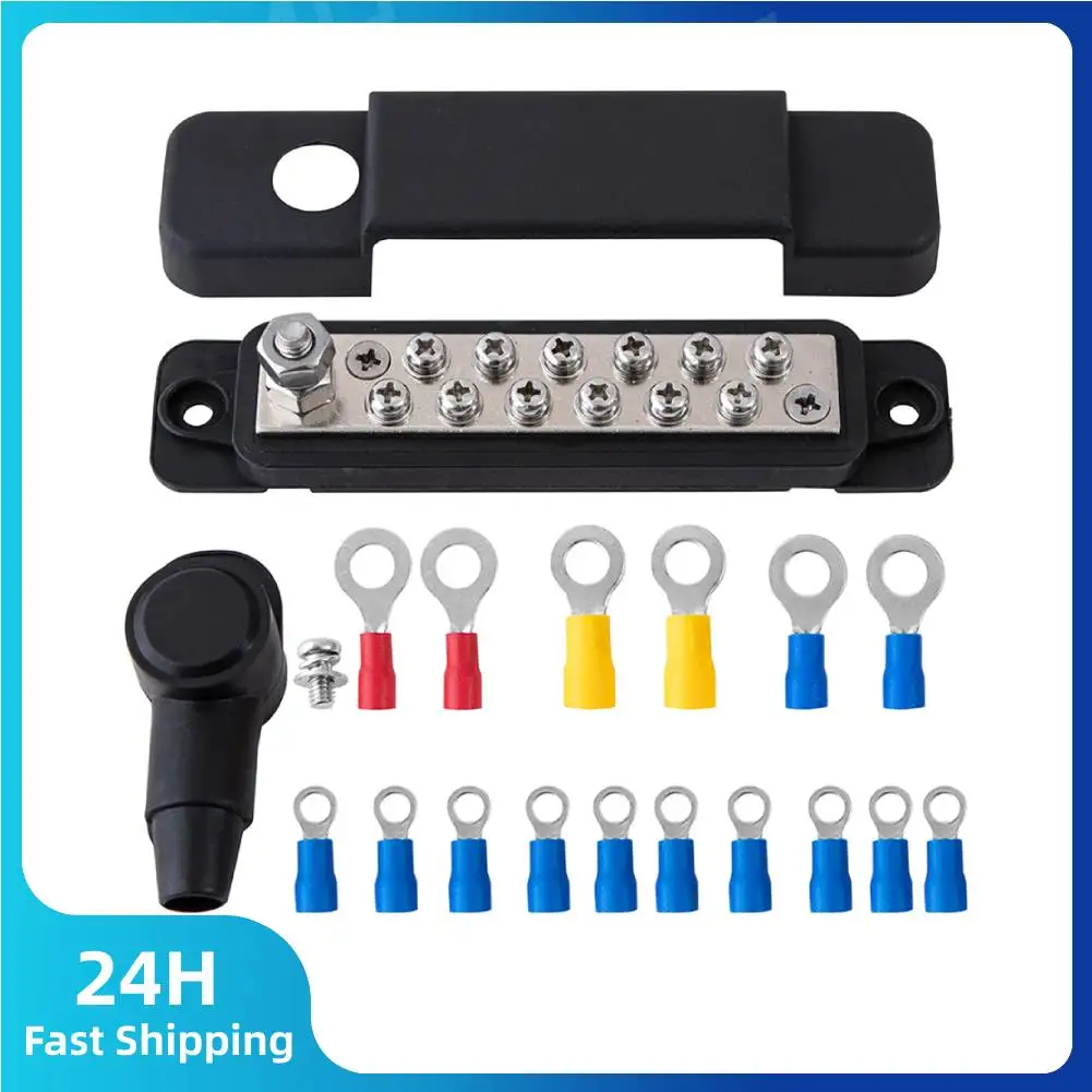 Bus Bar Box Board 8V 150A Current Busbar Automobiles Maximum Connection Amplifier Power Case Parts Accessories
Bus Bar Box Board 8V 150A Current Busbar Automobiles Maximum Connection Amplifier Power Case Parts Accessories