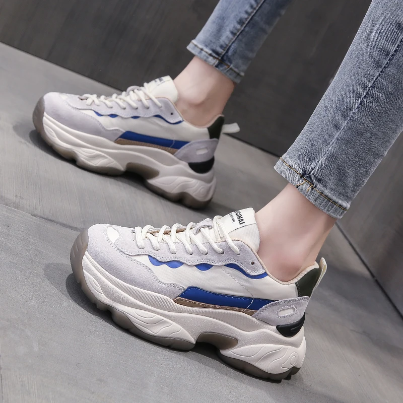 Women Shoes Spring 2022 New White Platform Sneakers Women Shoes Beige Leather Casual Shoes Women Lace-up Women Vulcanized Shoes
Women Shoes Spring 2022 New White Platform Sneakers Women Shoes Beige Leather Casual Shoes Women Lace-up Women Vulcanized Shoes
