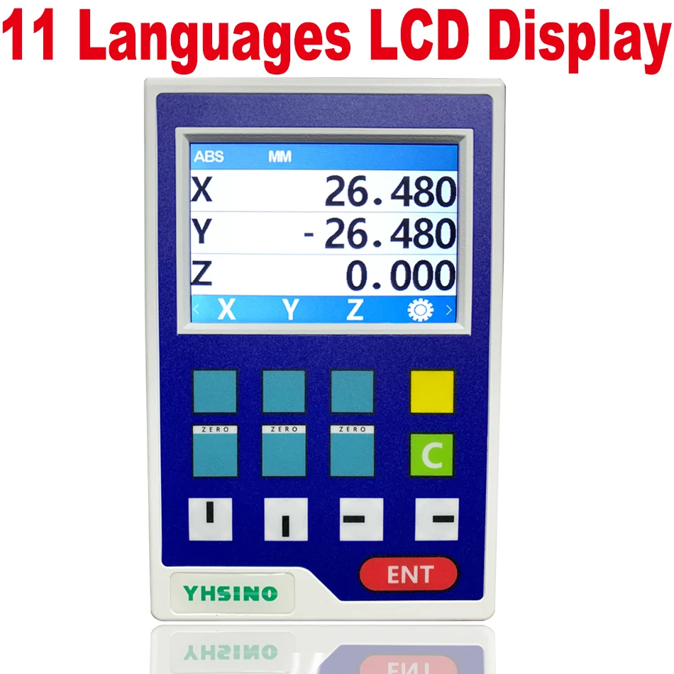 LCD DRO YH800-3A 11 Languages Digital Readout Display Set for Lathe CNC Mill Machines Fast Ship
LCD DRO YH800-3A 11 Languages Digital Readout Display Set for Lathe CNC Mill Machines Fast Ship