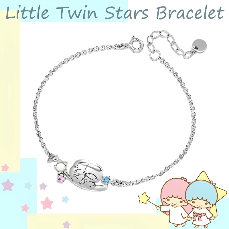 Sanrio Kawaii Little Twin Stars Bracelet Girl Cute Cartoon Sweet Bracelet Student Ins Anime Bracelet Gift for Girlfriend
Sanrio Kawaii Little Twin Stars Bracelet Girl Cute Cartoon Sweet Bracelet Student Ins Anime Bracelet Gift for Girlfriend