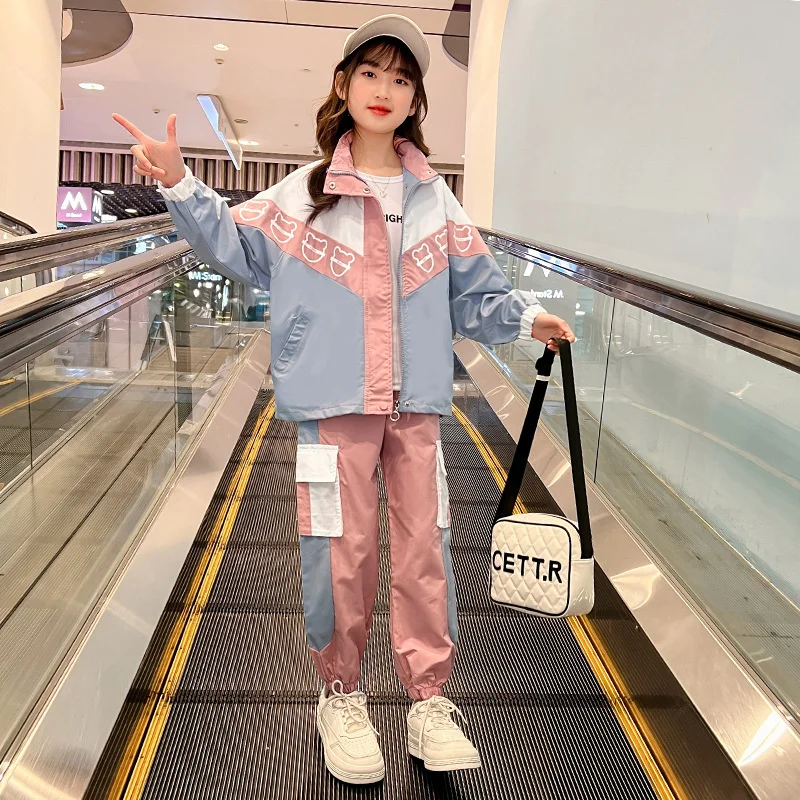 Girls Coat +Pants Kids Suits 2PCS/Set 2023 Zipper Spring Autumn Cotton High Quality Sport Uniforms Children Clothing
Girls Coat +Pants Kids Suits 2PCS/Set 2023 Zipper Spring Autumn Cotton High Quality Sport Uniforms Children Clothing