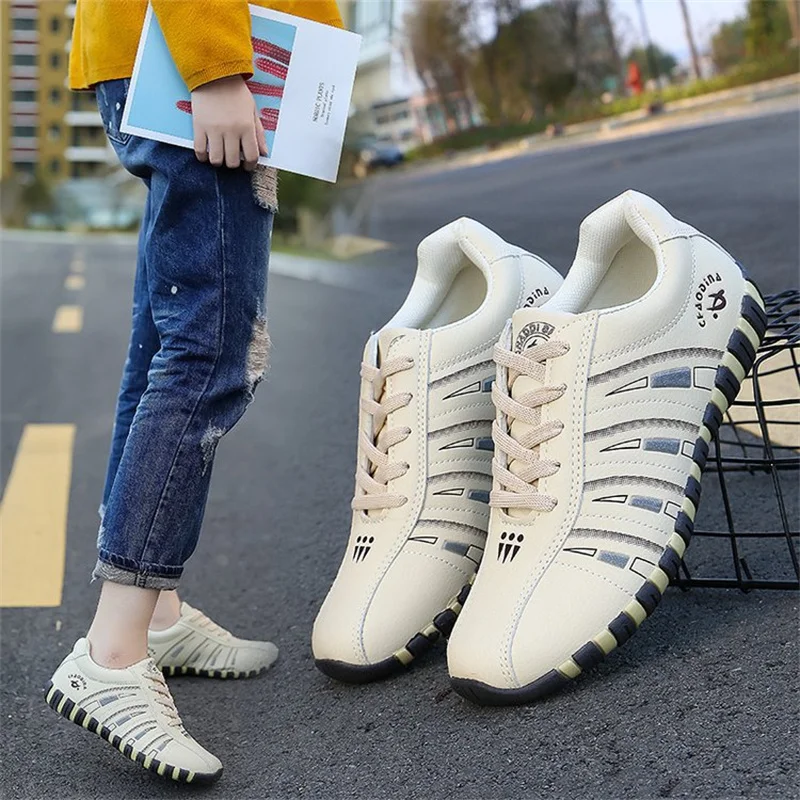Women's sneakers Sports shoes woman Fashion Striped Lace up Running Casual shoes women Trainers Comfortable Size 41 Sturdy Sole
Women's sneakers Sports shoes woman Fashion Striped Lace up Running Casual shoes women Trainers Comfortable Size 41 Sturdy Sole
