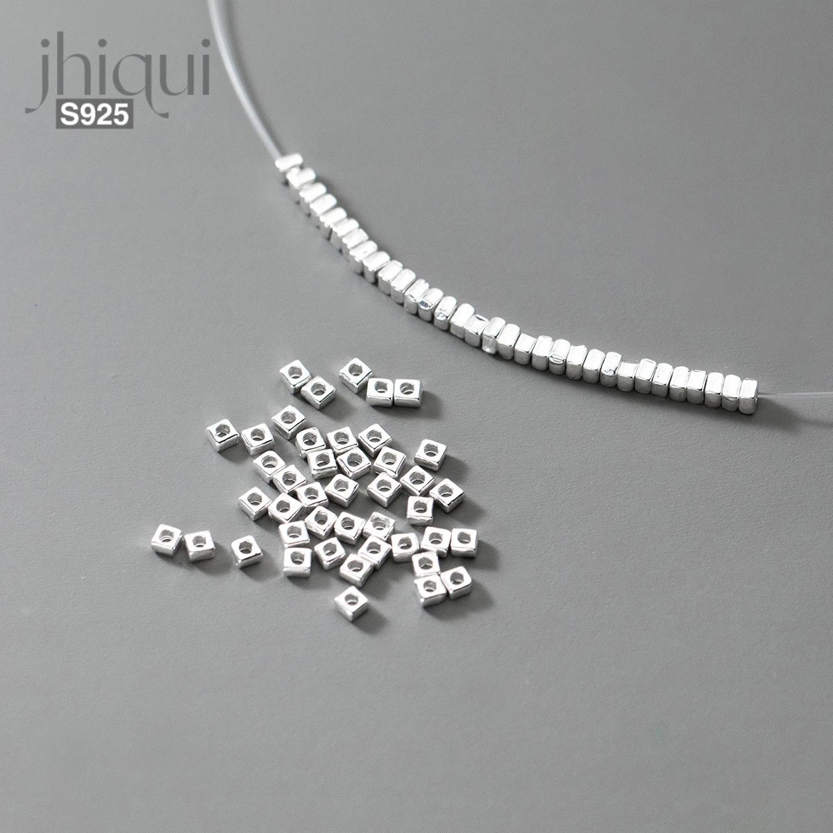 10pcs 925 Sterling Silver Square Spacer Beads for DIY Bracelet Necklace Making Fine Jewelry Finding
10pcs 925 Sterling Silver Square Spacer Beads for DIY Bracelet Necklace Making Fine Jewelry Finding