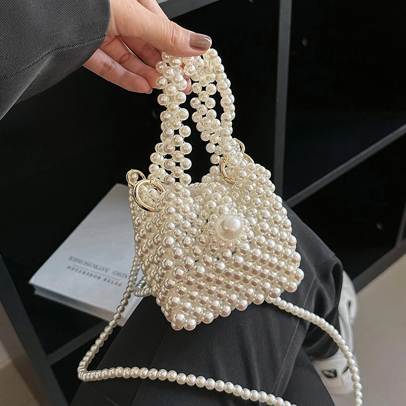 Vintage Bead Handmade Bag Summer Handbags For Women Fashion Mini Crossbody Phone Bag Luxury Pearl Evening Clutch Bag Purse Lady
Vintage Bead Handmade Bag Summer Handbags For Women Fashion Mini Crossbody Phone Bag Luxury Pearl Evening Clutch Bag Purse Lady