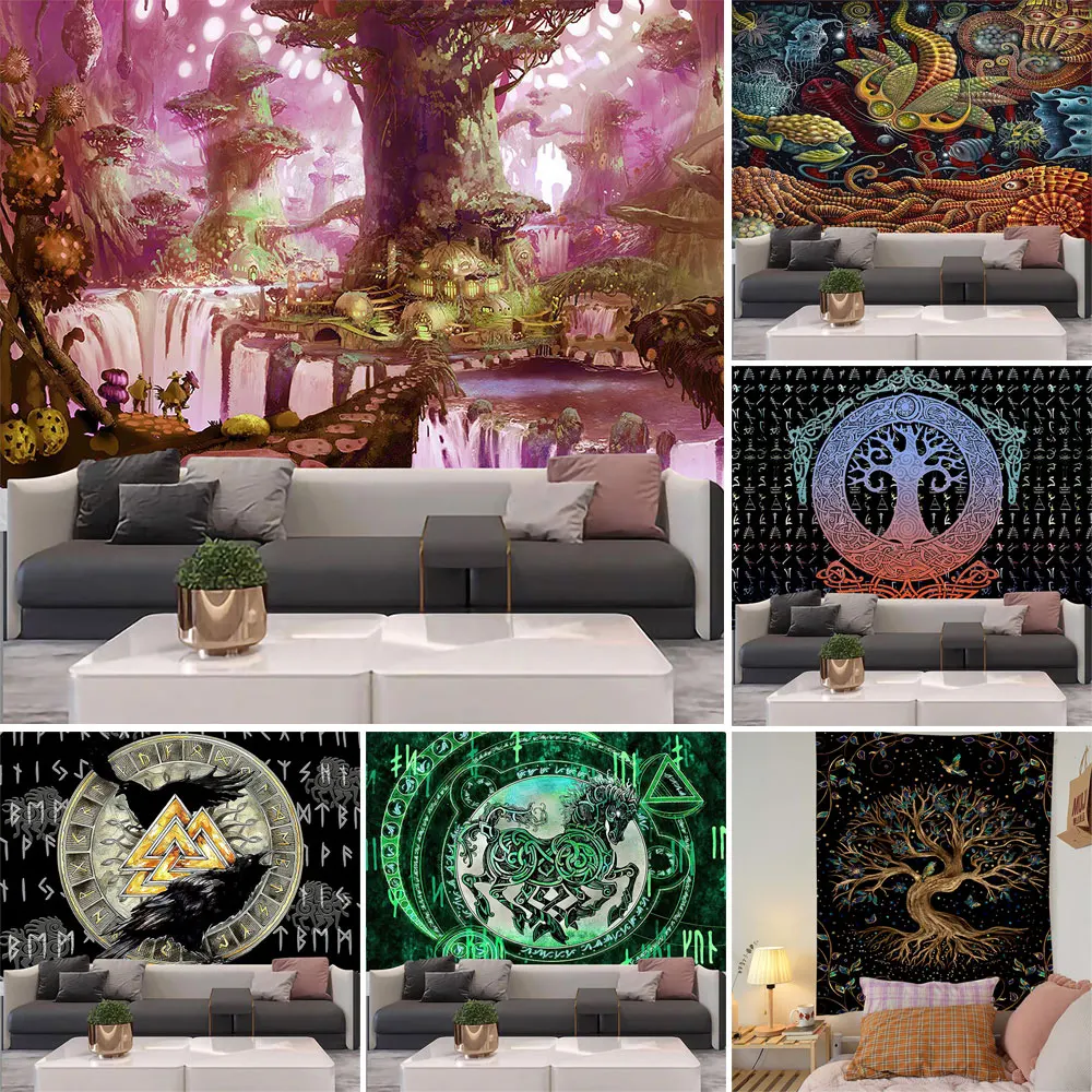 Tapestries Decorations Microfiber Tapestries Wall Decoration Hippie Retro Character Living Room DecorMagic Tree Tapestry
Tapestries Decorations Microfiber Tapestries Wall Decoration Hippie Retro Character Living Room DecorMagic Tree Tapestry
