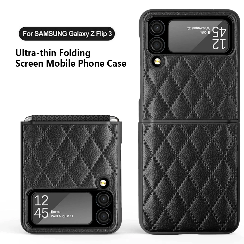 Leather Case for Samsung Galaxy Z Flip 3 5G Back Diamond Hinged Z Flip3 ZFlip 3 ZFlip3 Full Protection Cover for Z Flip 3 Cases
Leather Case for Samsung Galaxy Z Flip 3 5G Back Diamond Hinged Z Flip3 ZFlip 3 ZFlip3 Full Protection Cover for Z Flip 3 Cases
