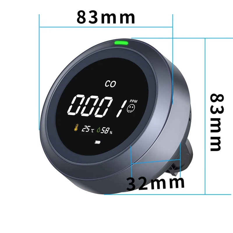 PTH-12 Air Quality Meter Carbon Monoxide Sensor With Temperature Humidity For Home Industry Security
PTH-12 Air Quality Meter Carbon Monoxide Sensor With Temperature Humidity For Home Industry Security