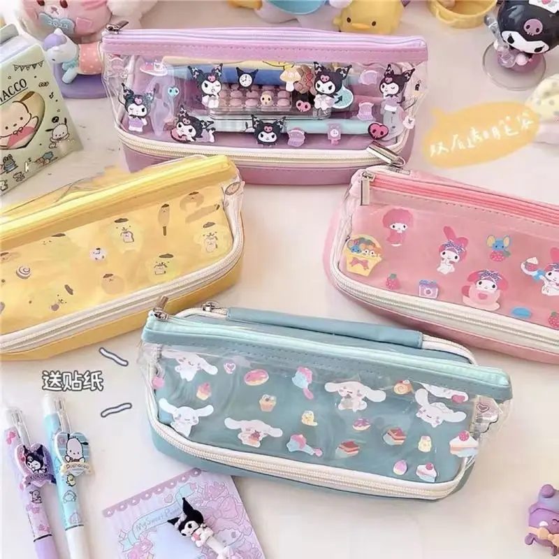Милый чехол для карандашей Sanrio аниме Cinnamoroll Melody Kuromi, мультяшный чехол для карандашей, сумка для хранения, студенческий пенал, детские подарк...
Милый чехол для карандашей Sanrio аниме Cinnamoroll Melody Kuromi, мультяшный чехол для карандашей, сумка для хранения, студенческий пенал, детские подарк...