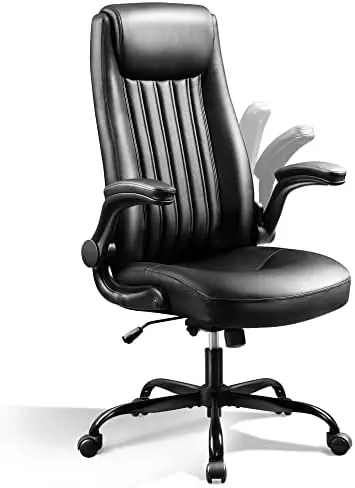 Office Chair, High Back Ergonomic Desk Chair with Adjustable Flip-up Armrests, Lumbar Support and Thick Headrest, Executive Sued
Office Chair, High Back Ergonomic Desk Chair with Adjustable Flip-up Armrests, Lumbar Support and Thick Headrest, Executive Sued