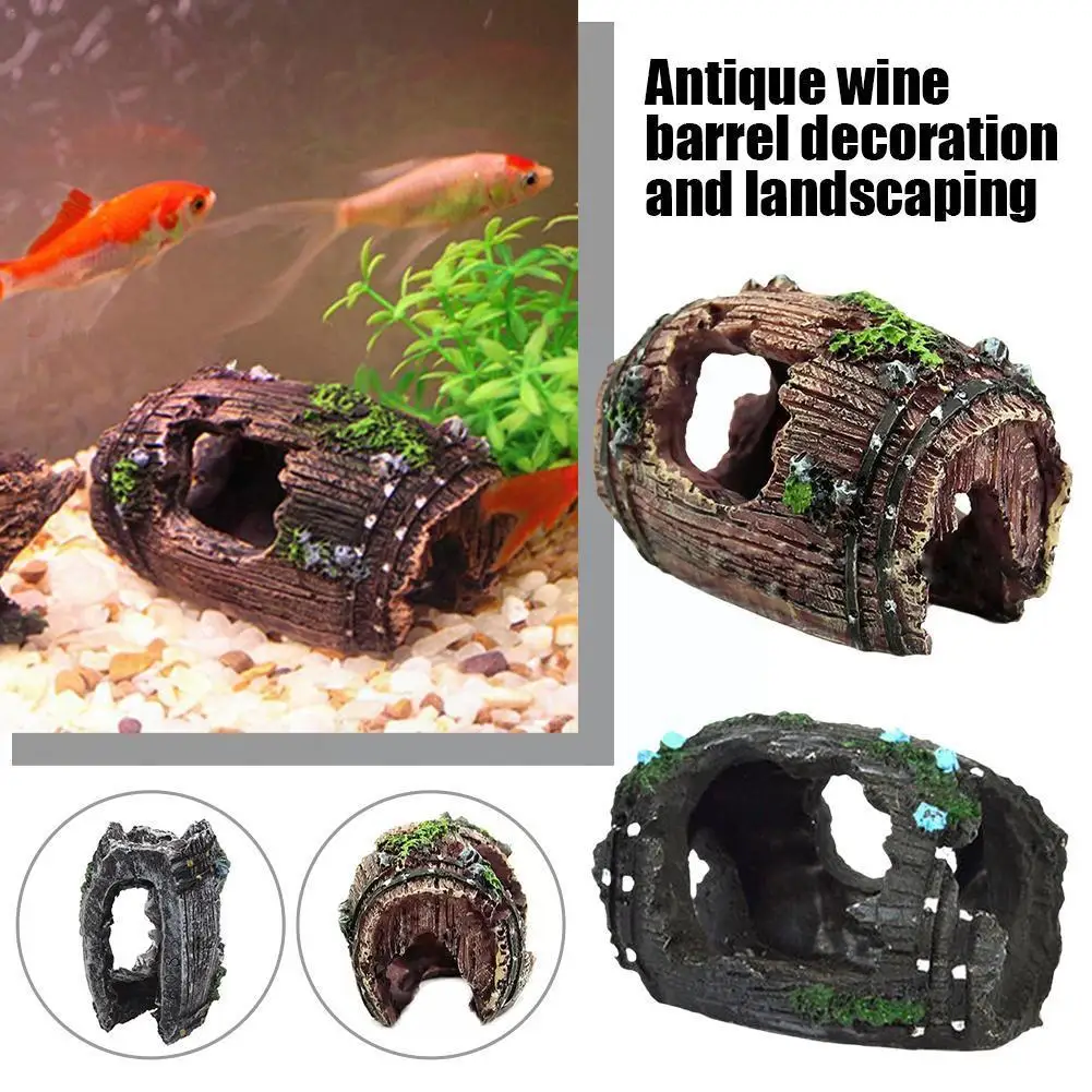 Resin Aquarium Ornaments Decorations Artificial Barrel Cave Landscaping Accessories For Fish Tank Aquarium Decoration Backg R9F8
Resin Aquarium Ornaments Decorations Artificial Barrel Cave Landscaping Accessories For Fish Tank Aquarium Decoration Backg R9F8