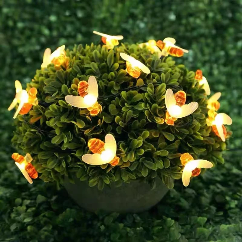 Solar String Lights Bee Outdoor Waterproof Star Lights LED Festive Lanterns with Garden Yard Decorative Lights Lanterns.
Solar String Lights Bee Outdoor Waterproof Star Lights LED Festive Lanterns with Garden Yard Decorative Lights Lanterns.