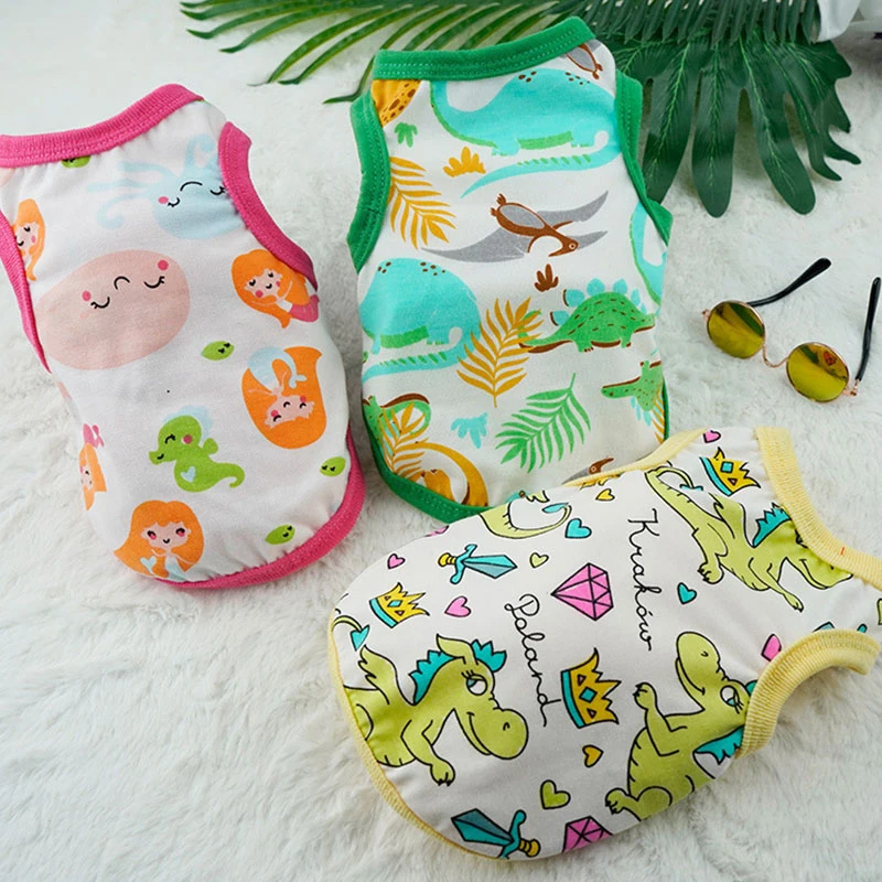 New Dog Clothes Cotton Pet Spring Summer Printed Clothing Yorkshire Chihuahua Pomeranian Spitz Vest for Small Dogs Clothes
New Dog Clothes Cotton Pet Spring Summer Printed Clothing Yorkshire Chihuahua Pomeranian Spitz Vest for Small Dogs Clothes