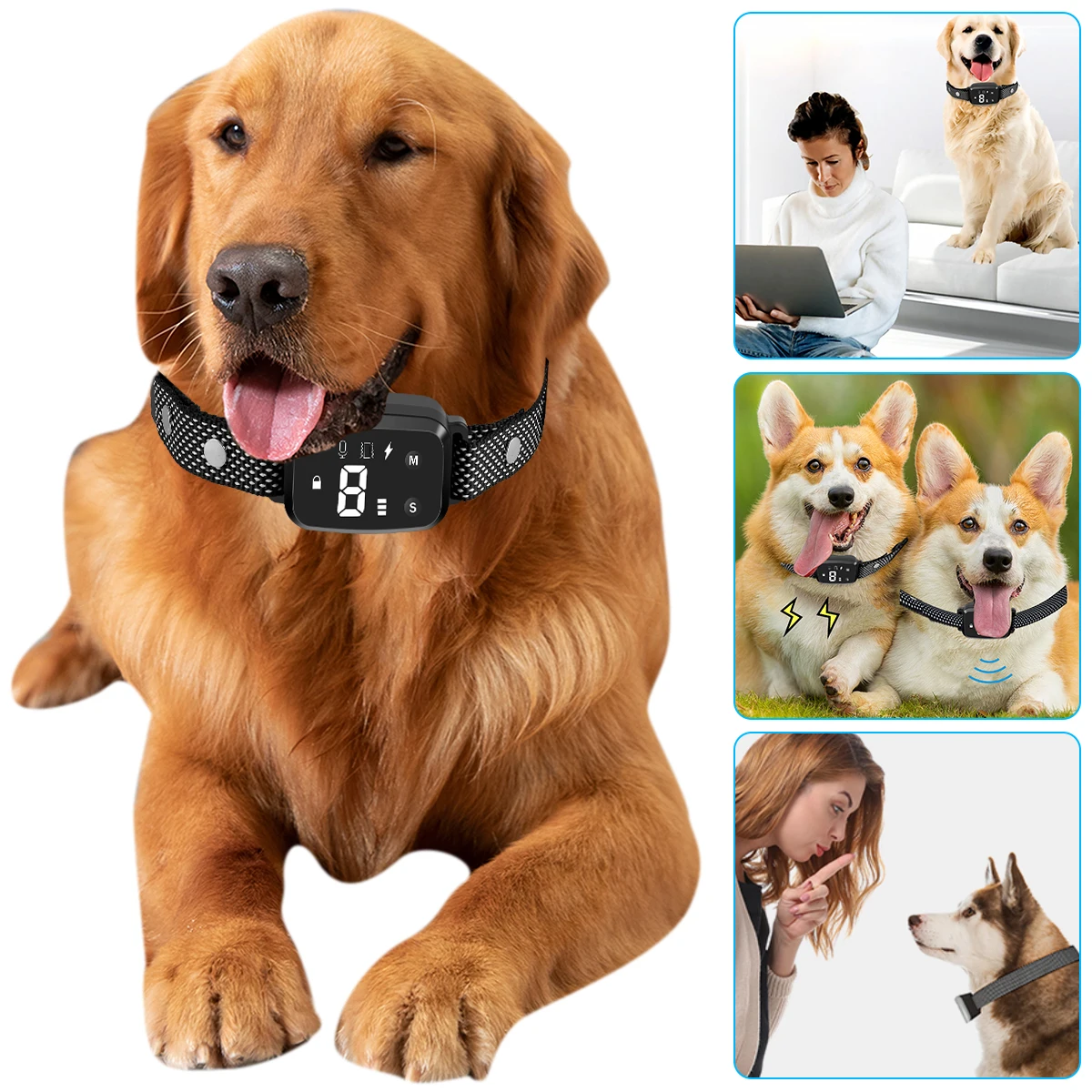 Dog Bark Collar USB Charging Anti Barking Training Collar IP65 Waterproof Dog Barking Control Device with Intensity Beep
Dog Bark Collar USB Charging Anti Barking Training Collar IP65 Waterproof Dog Barking Control Device with Intensity Beep