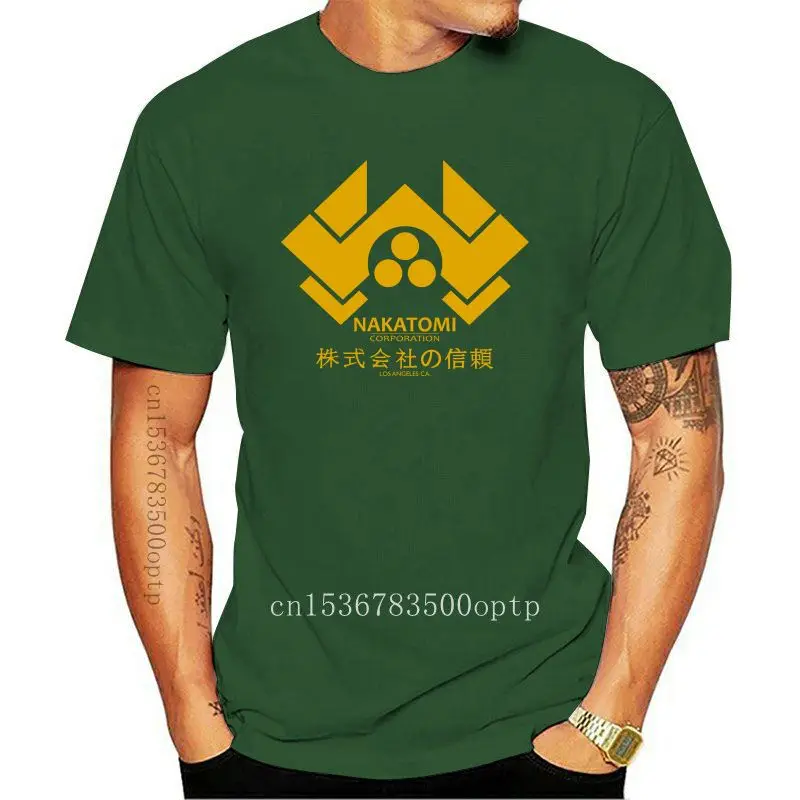 Camiseta de algodón con estampado para hombre y mujer, camisa de manga corta con cuello redondo, Nakatomi Company, Nueva
Camiseta de algodón con estampado para hombre y mujer, camisa de manga corta con cuello redondo, Nakatomi Company, Nueva