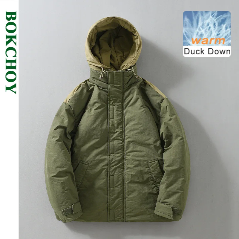 2023 Winter New Cargo Hooded 85% White Duck Down Thicked Men Jacket Casual Loose Keep Warm Zipper Down Jacket J231
2023 Winter New Cargo Hooded 85% White Duck Down Thicked Men Jacket Casual Loose Keep Warm Zipper Down Jacket J231