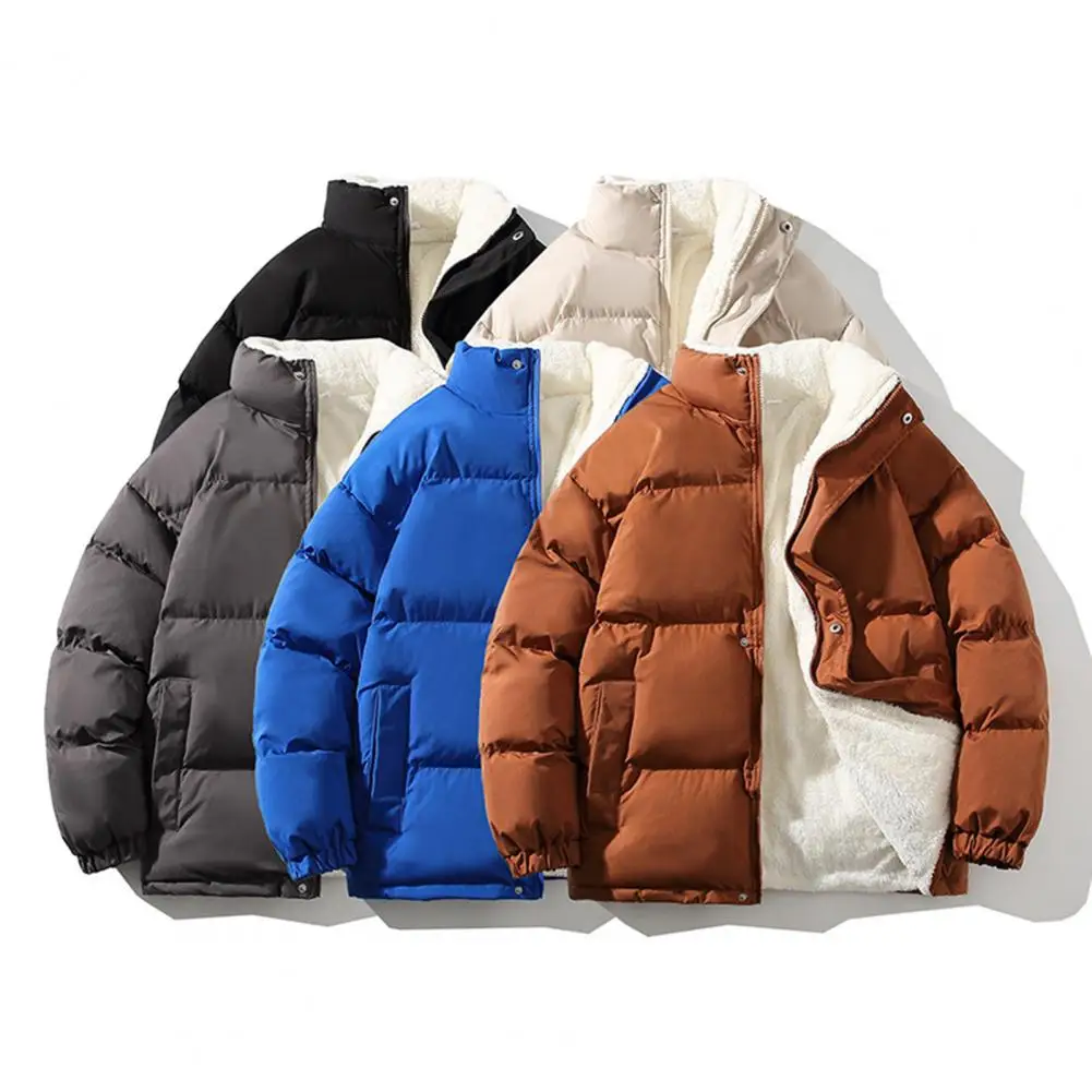 Male Jacket Stand Collar Thicken Coldproof Windproof Elastic Cuff Coat Men Coat Streetwear
Male Jacket Stand Collar Thicken Coldproof Windproof Elastic Cuff Coat Men Coat Streetwear