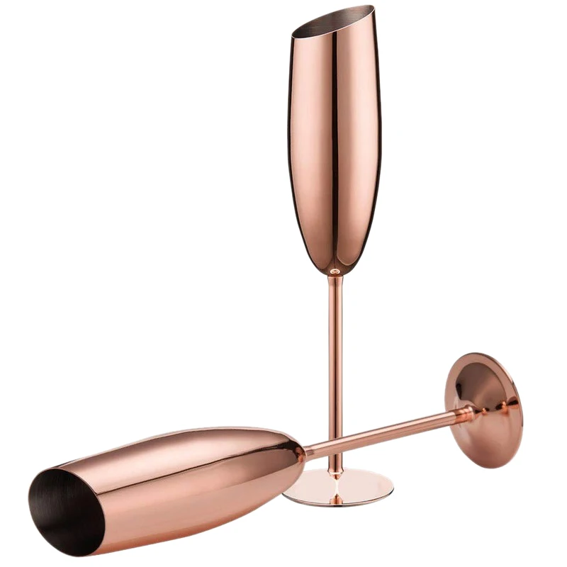 Set of 2 Stainless Steel Champagne Wine Flutes Glasses Rose Gold Unbreakable Shatterproof
Set of 2 Stainless Steel Champagne Wine Flutes Glasses Rose Gold Unbreakable Shatterproof