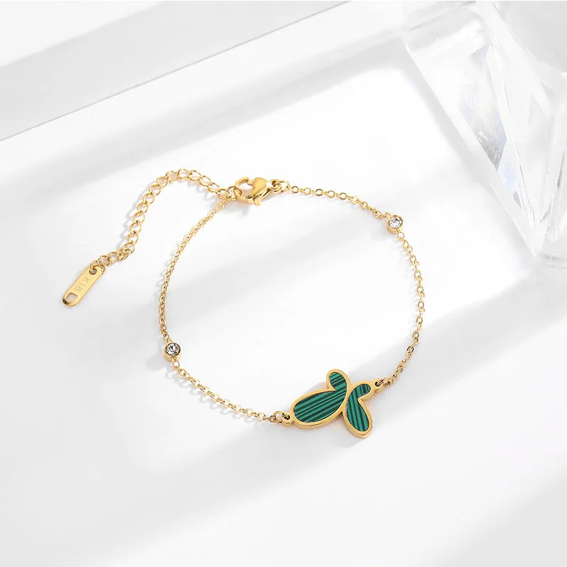 Simple Rhinestone Green Butterfly Bracelet Female Retro Wild 18k Gold High-end Girl Hand Jewelry Cute Jewelry
Simple Rhinestone Green Butterfly Bracelet Female Retro Wild 18k Gold High-end Girl Hand Jewelry Cute Jewelry