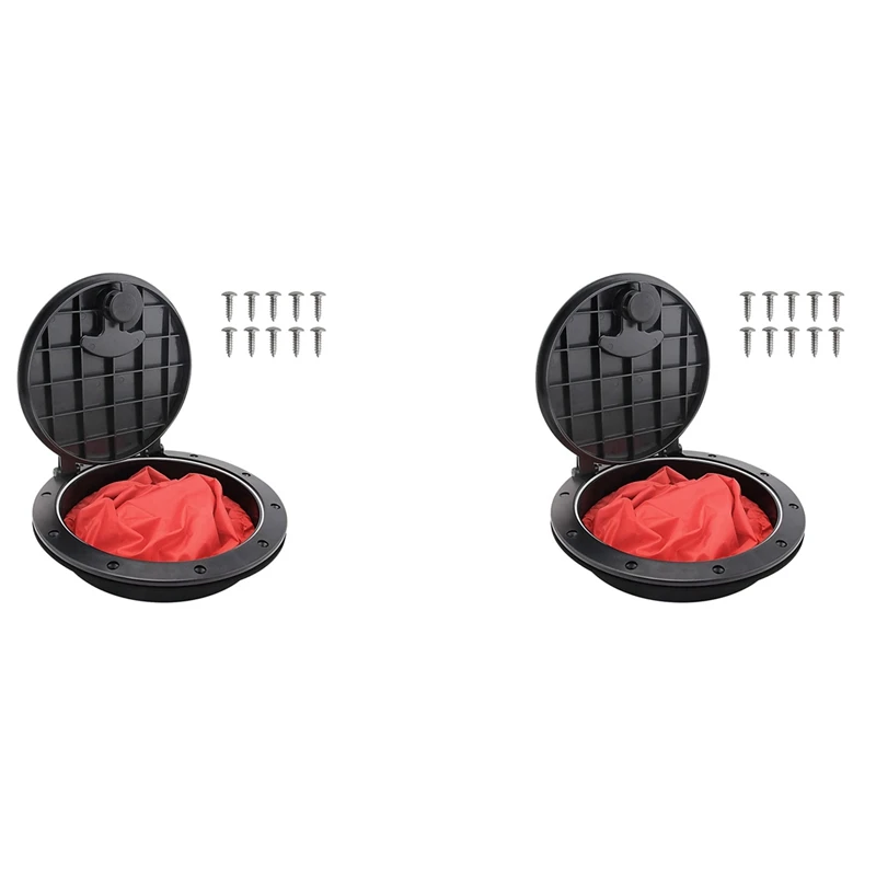 2X Deck Plate Kit Kayak Deck Hatch With Storage Bag For Kayak Boat Fishing Rigging Black 6Inch
2X Deck Plate Kit Kayak Deck Hatch With Storage Bag For Kayak Boat Fishing Rigging Black 6Inch