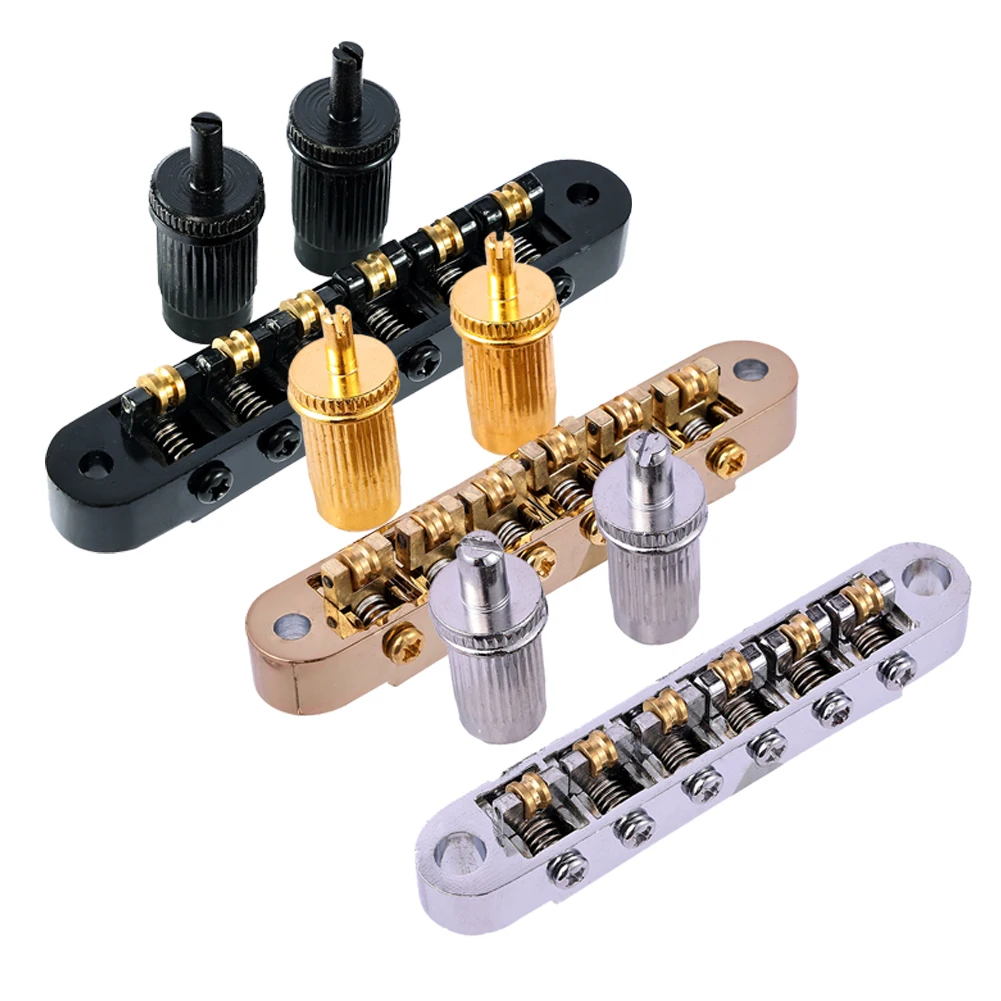 Adjustable Roller Saddle Tune-O-Matic Guitar Bridge For Epi LP Electric Guitars Saddle Retention Rings Guitars Accessories Parts
Adjustable Roller Saddle Tune-O-Matic Guitar Bridge For Epi LP Electric Guitars Saddle Retention Rings Guitars Accessories Parts