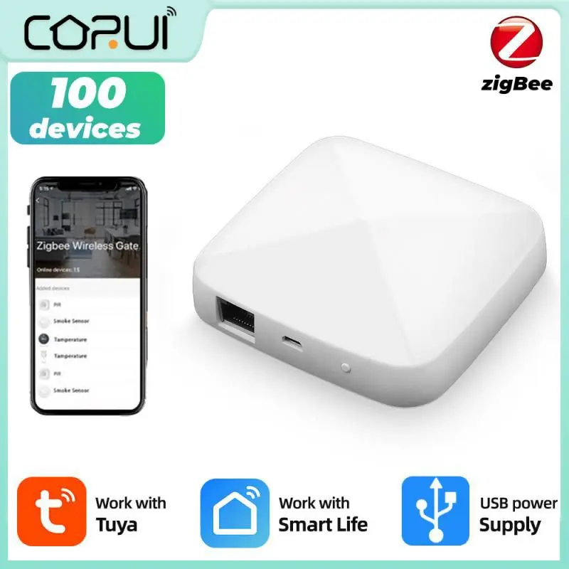CoRui Tuya Zigbee Wired Smart Gateway Smart Home Bridge ZigBee Hub Voice Control Work With Alexa Google Assistant Remote Control
CoRui Tuya Zigbee Wired Smart Gateway Smart Home Bridge ZigBee Hub Voice Control Work With Alexa Google Assistant Remote Control