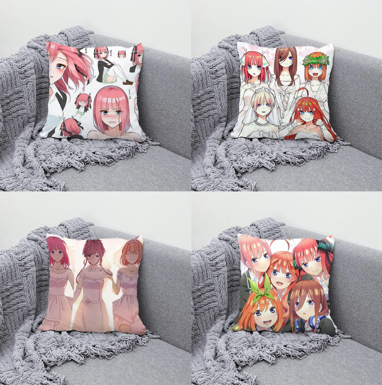 Throw Pillow Covers Decorative The Quintessential Quintuplets Pillowcase Cushion Cover 45*45 Pillows Decor Home Short Plush Sofa
Throw Pillow Covers Decorative The Quintessential Quintuplets Pillowcase Cushion Cover 45*45 Pillows Decor Home Short Plush Sofa