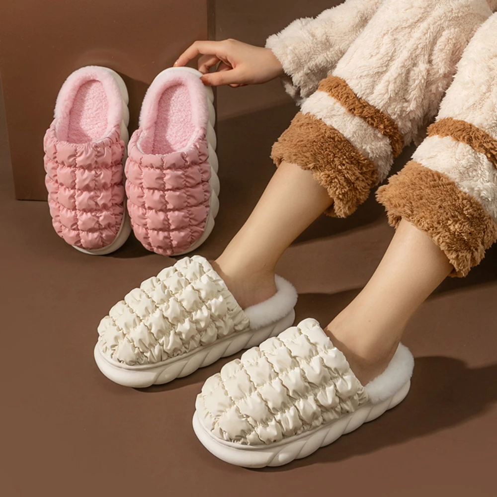 Down Cloth Slippers Women Men Winter Warm Home Indoor Sandals Thick Platform Anti-slip Flip Flops Soft EVA Couple Shoes 2022
Down Cloth Slippers Women Men Winter Warm Home Indoor Sandals Thick Platform Anti-slip Flip Flops Soft EVA Couple Shoes 2022