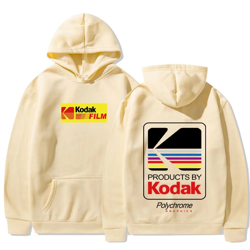 

Худи Kodak с графическим принтом 2023 корейский тренд Harajuku Свитшот унисекс осенне-зимние флисовые пуловеры уличные хип-хоп толстовки